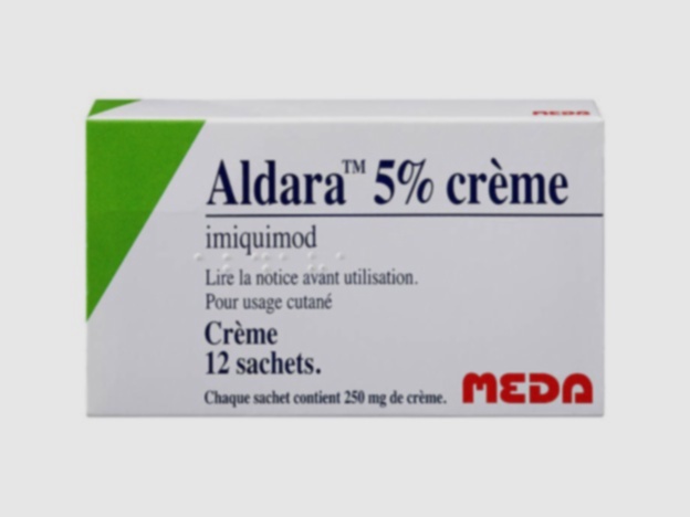 Achat Aldara - tube de crème Aldara sur fond blanc