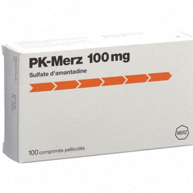 Amantadine - illustration du comprimé et virus