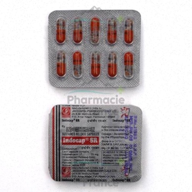 Boîte d'Indocin et dosages