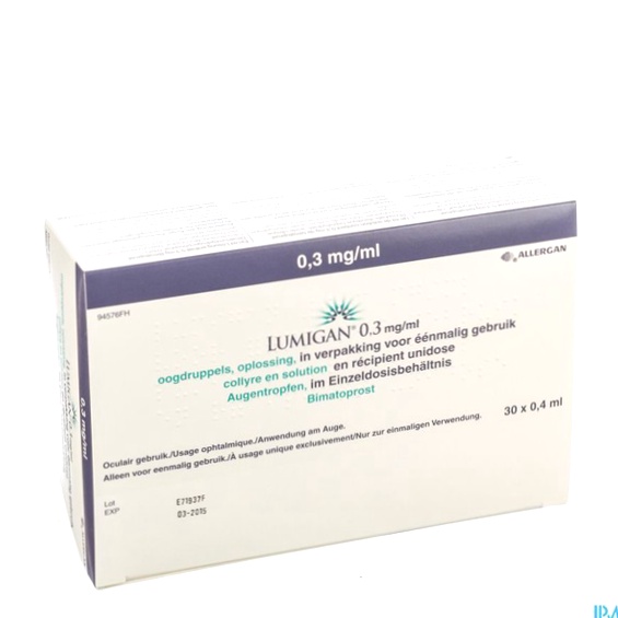 Acheter Lumigan en ligne pas cher - Illustration du flacon de gouttes ophtalmiques