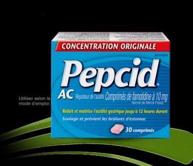 Acheter Pepcid - Illustration du médicament Pepcid et emballage