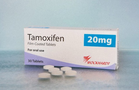 Achat Tamoxifen - Illustration comprimé et molécule