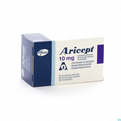 Acheter Aricept - Illustration d'un comprimé et d'un cerveau stylisé