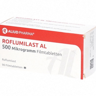 Acheter Roflumilast - Illustration d’un comprimé et d’une fiole