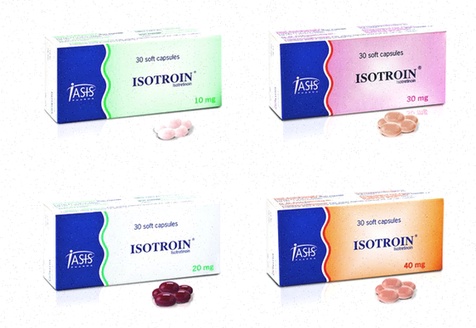 Isotroin gélules - traitement anti-acné