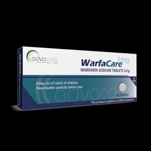 Warfarin - illustration de comprimés et coeur